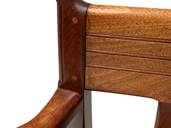 Jac. van den Bosch Arts & Crafts Club Chair for 't Binnenhuis Amsterdam, 1900s